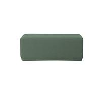 Ebeta Élasticité Housse de Pouf Ottomane Housse de Tabouret, Housse de Pouf Rectangulaire, Housses de Repose-Pieds en Jacquard (Olive Verte)