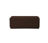 Ebeta Élasticité Housse de Pouf Ottomane Housse de Tabouret, Housse de Pouf Rectangulaire, Housses de Repose-Pieds en Jacquard (Chocolat)