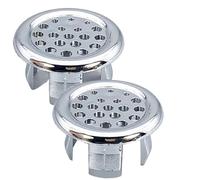 EBGAZSPD Anneaux de trop-Plein for lavabo Garnitures de lavabo de Salle de Bain Adaptées aux lavabos de Salle de Bain Couvercle de Drain de Baignoire Éviers(4pcs-Hollow Ring)