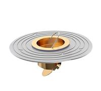 EBGAZSPD Anti-Odeur Douche Sol Drain Anti-Reflux Dectable évier crépine Universel Rapide Drainage Sol Salle de Bain 1pc(Black-Plastic Core)