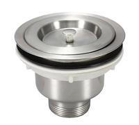 EBGAZSPD Bouchon de vidange de lavabo de Cuisine en Acier Inoxydable, 1 pièce, Filtre d'évier, Ensemble de vidange d'évier, Filtre à déchets et Bouchon de Panier