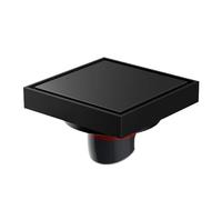 EBGAZSPD Couvercle de Valve de vidange de Sol Invisible, piège de Douche, Anti-Reflux for Cuisine Salle de Bains, carré en Laiton Anti-Odeur 100x100(Chrome)