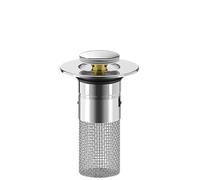 EBGAZSPD Crépine de vidange d'évier 2 pièces avec Panier de crépine Amovible en Acier Inoxydable for remplacer Les Bouchons d'évier dans Votre Salle de Bain