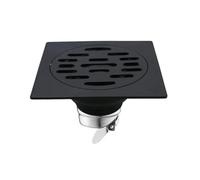 EBGAZSPD Dispositif Anti-Retour de Drain de Sol en Acier Inoxydable for Salle de Bain Mécanisme de contrôle avancé de décharge d'eau et d'étanchéité(Square)