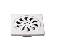 EBGAZSPD Drain de Douche carré en Pouces Drain d'eau spécial en Acier Inoxydable Augmente Le déodorant Sol Hôtel(10.5X10.5cm DN75)