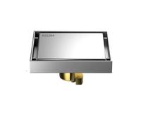 EBGAZSPD Drain de Sol de Douche Universel en Acier Inoxydable épaissi Anti-Odeur for Salle de Bain, Toilettes, Machine à Laver(F)