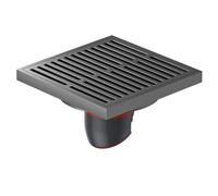 EBGAZSPD Drain de Sol de Salle de Bains, Anti-Blocage, Anti-Odeur, Douche, Toilettes, évier, Filtre à Cheveux, crépine à Grand déplacement(Gray)