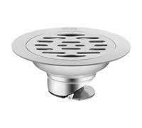 EBGAZSPD Drain de Sol en Acier Inoxydable, 1 pièce, Couvercle de Filtre à Eau de Douche, Drain de Sol Simple et Double égout(Single (Short))