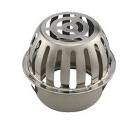 EBGAZSPD Drain de Sol Rond Anti-Blocage, Toit de Balcon en Acier Inoxydable, Grand déplacement, Seau de Pluie extérieur, Drain de Sol(110)