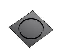 EBGAZSPD Drain de Sol Rond en Laiton, Couvercle de Valve Anti-Odeur, piège de Douche, for Cuisine, Salle de Bains, buanderie, Accessoires de Salle de Bains(Matt Black)