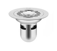 EBGAZSPD Drains de Sol en Acier Inoxydable for Machine à Laver, Couvercle de crépine d'évier carré à Double Usage, Drain détectable for égouts de Salle de Bain(12cm-C)