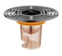 EBGAZSPD Filtre à Cheveux magnétique à Fermeture Automatique for Drain de Sol, Bouchon Anti-odeurs, déodorant, Noyau de Drain de Sol for Cuisine, Salle de Bain, Baignoire, Salle de Douche(Black)