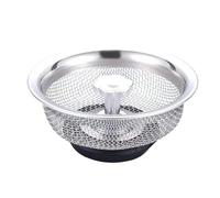 EBGAZSPD Filtre d'évier de Cuisine en Acier Inoxydable, Filtre à Mailles for évier, Couvercle de vidange de Sol de Salle de Bains, Outils de Nettoyage(2pcs)