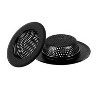 EBGAZSPD Filtre d'évier en Acier Inoxydable, Maille de Douche, Bouchon collecteur de Cheveux, égouttoir de scories Alimentaires for Cuisine, Accessoires de Salle de Bains(Black XL)