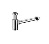 EBGAZSPD Siphon de Salle de Bains, piège à Bouteilles, Tuyau de vidange d'évier, luminaire de Salle de Bains Moderne, Bouchon de Filtre Pop-Up en Chrome brossé Noir for la Maison(Chrome Bottle)