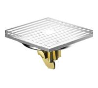 EBGAZSPD Siphon de Sol de Douche de Salle de Bain carré en Acier Inoxydable, Siphon de Sol Anti-odeurs de Cuisine(LY304-0.4)