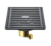 EBGAZSPD Siphon de Sol en Acier Inoxydable épaissi désodorisant Salle de Bain égout de Salle de Bain Machine à Laver Tout cuivre Siphon de Sol Universel(10X10I)