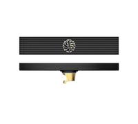 EBGAZSPD Siphon de Sol en Acier Inoxydable Noir à Longue Bande Solide for Salle de Bain, Noyau en cuivre(B60)