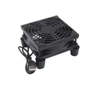 EBGAZSPD Ventilateur de routeur 5V, 80mm 92mm 120mm 140mm, boîtier TV, Manchon à Bille, Filet de Protection, Ventilateur de Refroidissement de Bureau(with Speed Contoller,8025 Hydraulic)