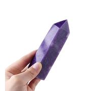 EBGDFGBQFE Crystal Lepidolite Tetrahedral Point Column Tower Home Desktop Decoration Ornaments (Size : 300-350g)