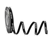 EBHO 1 Rouleau 1cm x 36m Ruban Noir, Ruban Satin Noir, Ruban Cadeau, pour Décoration Saint-Valentin Mariage Anniversaire