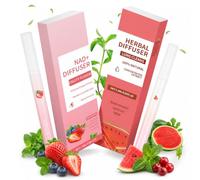 EBHO 2 Bâtons Herbal Diffuser Saveur Pastèque Et Fruits Des Bois Extrait De Plantes Naturelles