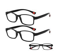 EBHO 2 Pièces Lunettes de lecture pour hommes - Lunettes de lecture à monture métallique fine bloquant la lumière bleue pour hommes/femmes, à mise au point automatique