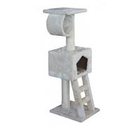 EBI-Arbre à chat avec panier et griffoir coloris beige Abigail - 109 cm