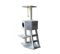 EBI-Arbre à chat avec panier et griffoir coloris gris Classic Rover - 120 cm