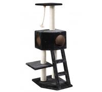 EBI-Arbre à chat avec panier et griffoir coloris noir Rover classic - 120 cm