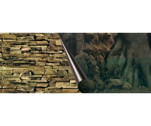 Ebi Arbre&Rocher Poster Fond de Aquarium pour Aquariophilie 120 x 50 cm