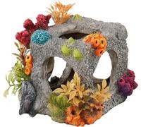 Europet Bernina Décor pour Aquarium en Polyrésine Cube Habitat Taille S 12 x 11, 5 x 11 cm