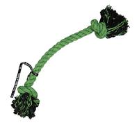 Ebi, 'Do You Even Floss Dawg' Jeu Corde 2 Noeuds 95 cm Vert, Coton solidement torsadé, Mélange de Couleur Verte, De qualité, Jusqu`au cœur, Contribue à des Dents et des gencives saines