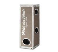 Ebi, GRIFFOIR TRENDROCKEFELLER Hotel des Chats 50x50x150CM Gris, griffoir, Gris, Chat