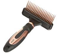 EBI Peigne Râteau Démêlant 39 Dents pour Chien Noir 11 x 6,5 cm