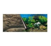 ebi poster fond d'aquarium - 80 x 40 cm - imprimé rocher / mer G