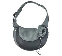 Ebi, Sac de Transport Sarah Crazy Paws en Nylon M - 34x19x47,5cm Noir, Transport, Noir, Chien