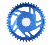 Ebike 42T Plateau de correction de décalage pour moteur de vélo électrique compatible avec les unités d'entraînement en alliage d'aluminium (bleu)
