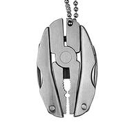 Ebilun extérieur Mini pliable multifonction Outil de poche porte-clés Tortue Pince pour la pêche, survie, le camping, la chasse et la randonnée