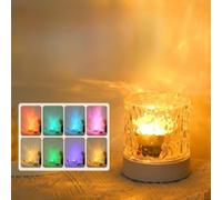 EBILUN Lampe USB ondulée d'eau, 16 couleurs, projecteur aurore boréale tactile et télécommande, projecteur de lumière océan romantique pour photographie, fête, chambre, cadeaux de vacances, (1 pièce)