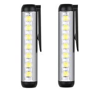 EBILUN Mini lampe de poche LED lampe de stylo rechargeable magnétique avec lampe de travail COB étanche petite lampe de poche de poche (2)