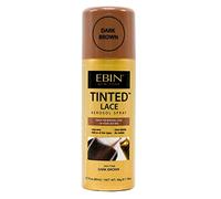 EBIN NEW YORK Spray teinté pour dentelle - Marron foncé 80 ml, séchage rapide, résistant à l'eau, sans résidus, haute pigmentation, pulvérisation uniforme, teint de peau assorti, aspect naturel, spray