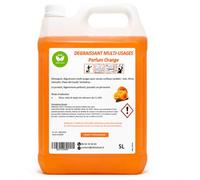 EBIOCLEAN Dégraissant Multi-Usages 5L - Nettoyant Professionnel pH Neutre Parfum Orange - Sols, Vitres, Vaisselle, Plans de Travail, Sanitaires - Détergent Concentré Toutes Surfaces