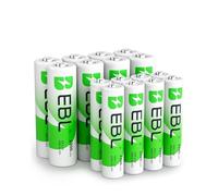 EBL Lot de 16PCS Piles Rechargeables AA et AAA, avec 8PCS AA HR6 et 8PCS AAA HR03 Piles Rechargeables Ni-MH 1.2V, Compatible avec Manette de Jeu, Jouet, Télécommande, etc.