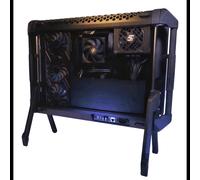 eBlaztr EBL-BLA-STA-01 Support écran autonome noir, taille max. 25", cadre aluminium, 2x USB 3.2 Gen 1 Type-A, alimentation DC, support 1 écran