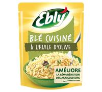 EBLY Blé Micro-ondable Nature à l'Huile d'Olive 2mn 220g
