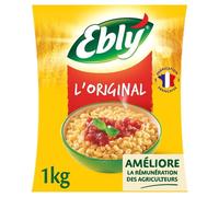 EBLY - Blé Prêt en 10 Min, Texture Fondante et Saveur Naturelle, Boîte Pratique 1kg - Le lot de 4