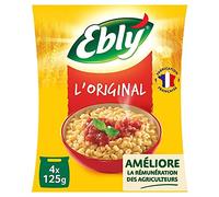 EBLY - Blé Sachet Cuisson Nature 10 Minutes 500G - Lot De 4