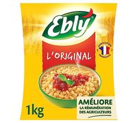 EBLY - Blé Vrac Nature Savoureux, Cuisson 10 min, Sachet 1Kg - Lot de 4