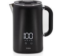 eBoil Bouilloire Électrique 1,7L Contrôleur de Température Numérique 45° à 100°C, Briebe, KT1175BLK, 1500, Noir Noir G